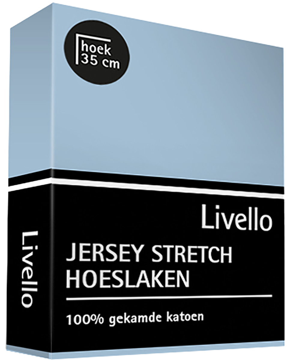 Livello (topper) Hoeslaken Jersey Sky